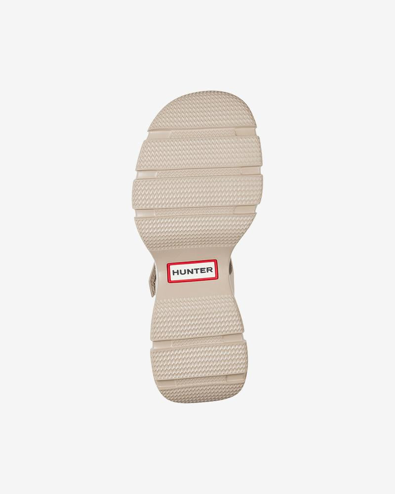 Sandales compensées Hunter Abel couleur chair, taille M