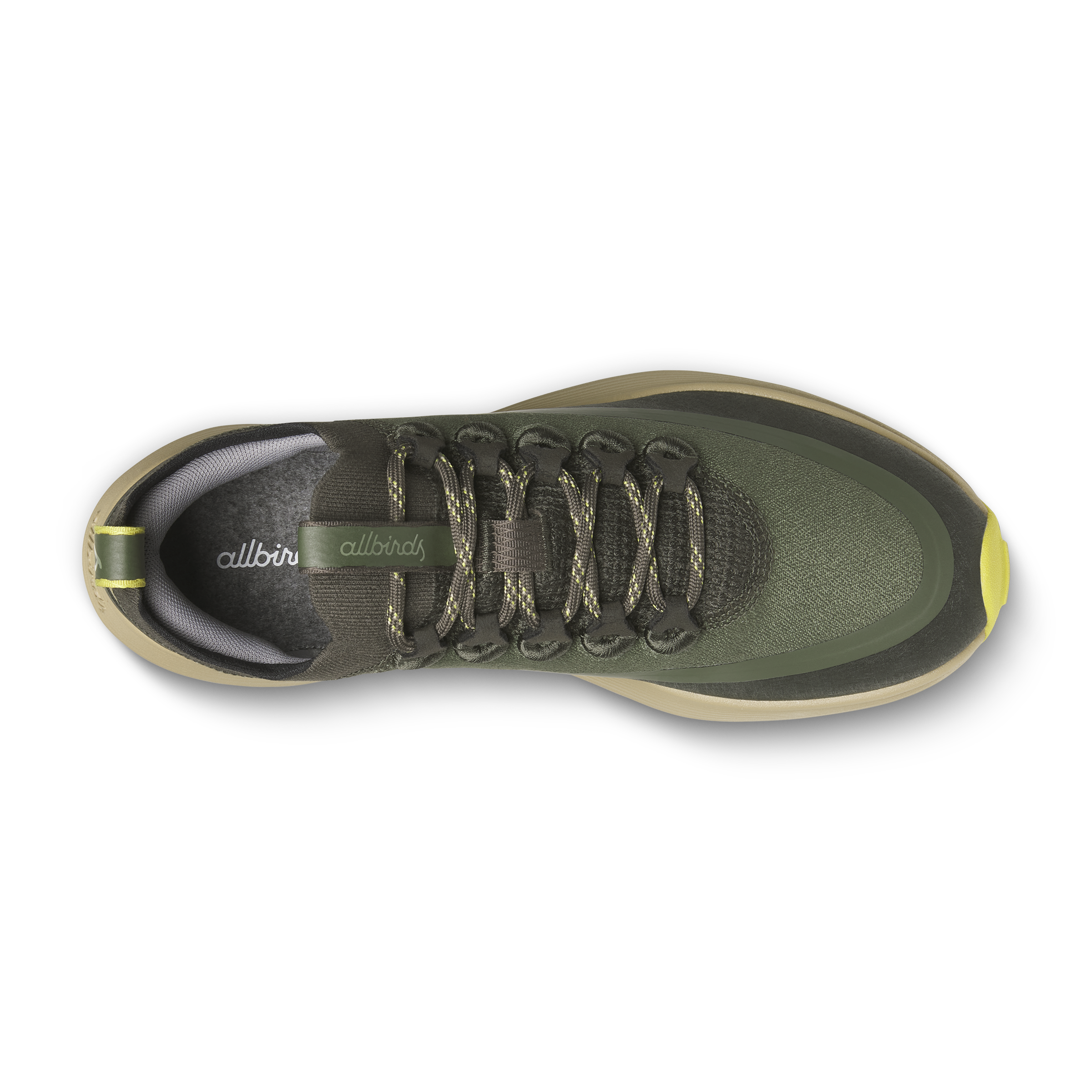 Allbirds Women's Strider Explore in Rustic Green/Hazy Beige