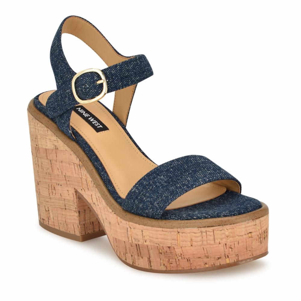 Nine West Women's Amye7 Blue M