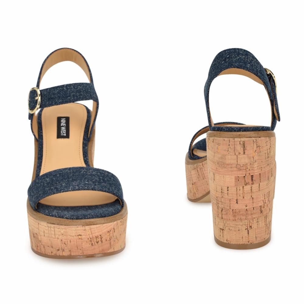 Nine West Women's Amye7 Blue M