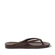 Brown thong flip flops on a Brown background