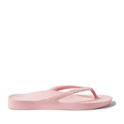 Pink thong flip flops on a Pink background