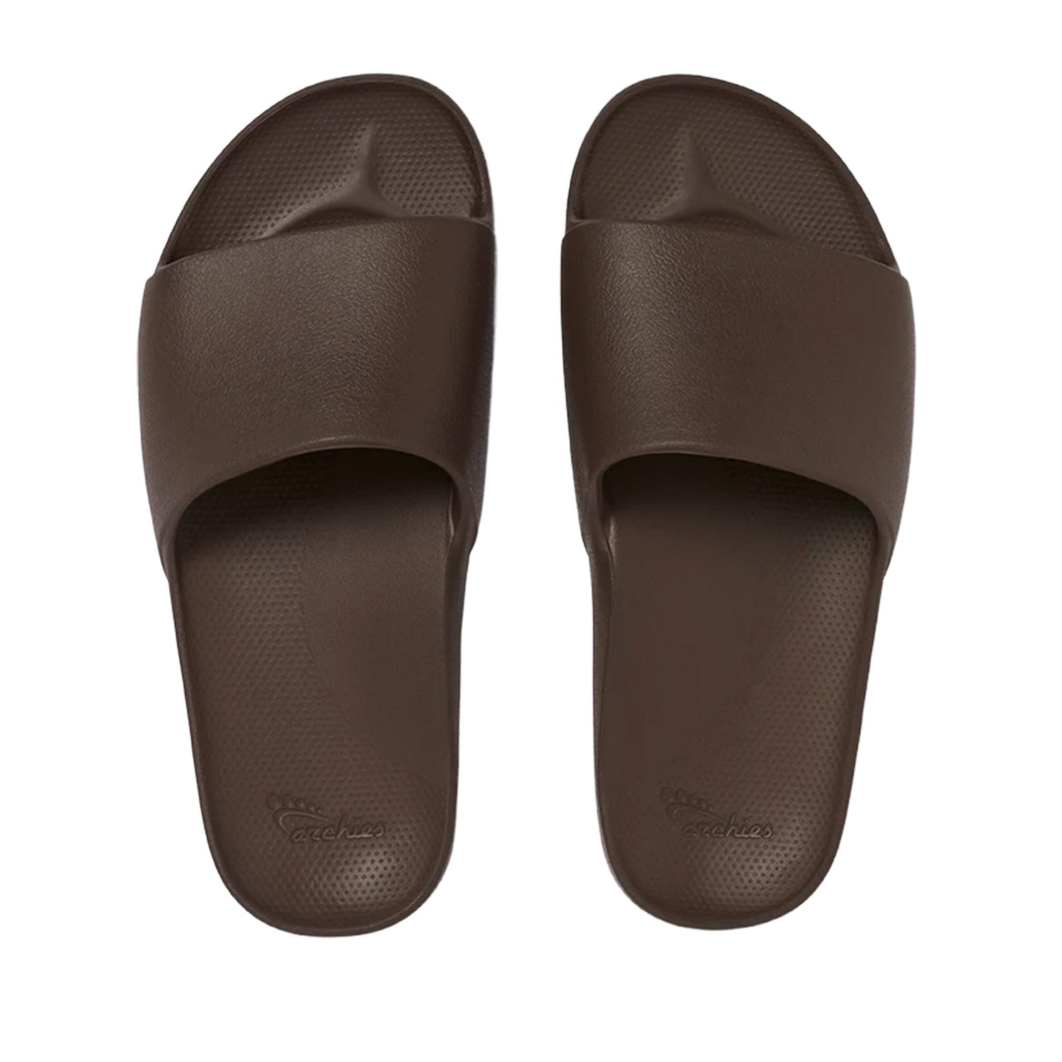 Archies Unisex Arch Support Slides in Brown