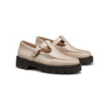 G.H. Bass Women's Mary Jane Super Lug Weejuns Loafer in Beige