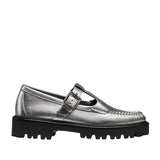 G.H. Bass Women's Mary Jane Super Lug Loafer in Silver