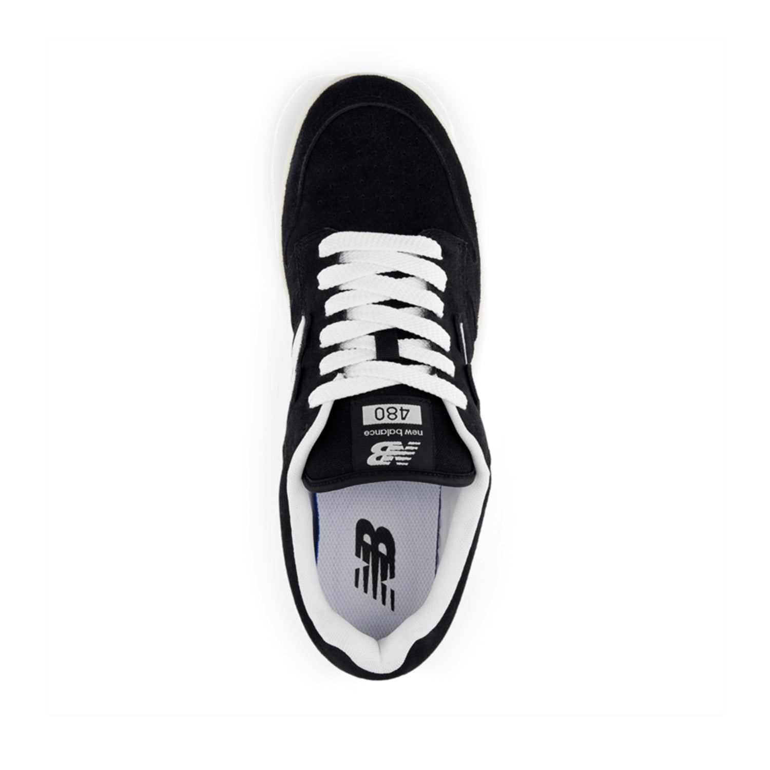 New Balance Men's 480 in Black with NB 103 White