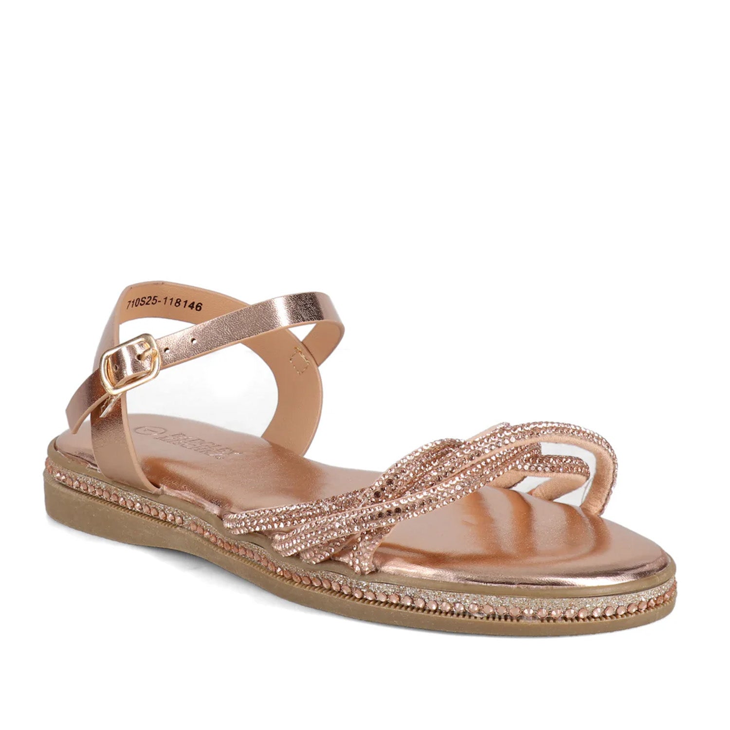 Badgley Mischka Kids' April in Rose Gold