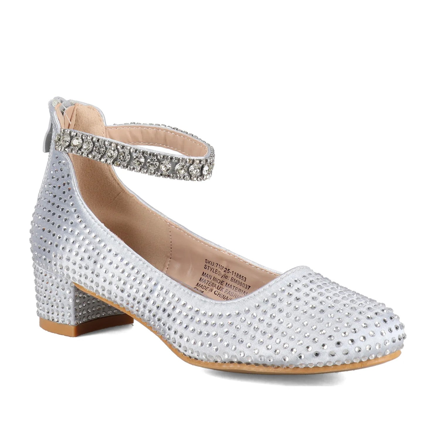 Badgley Mischka Kids' Chelsea In Silver