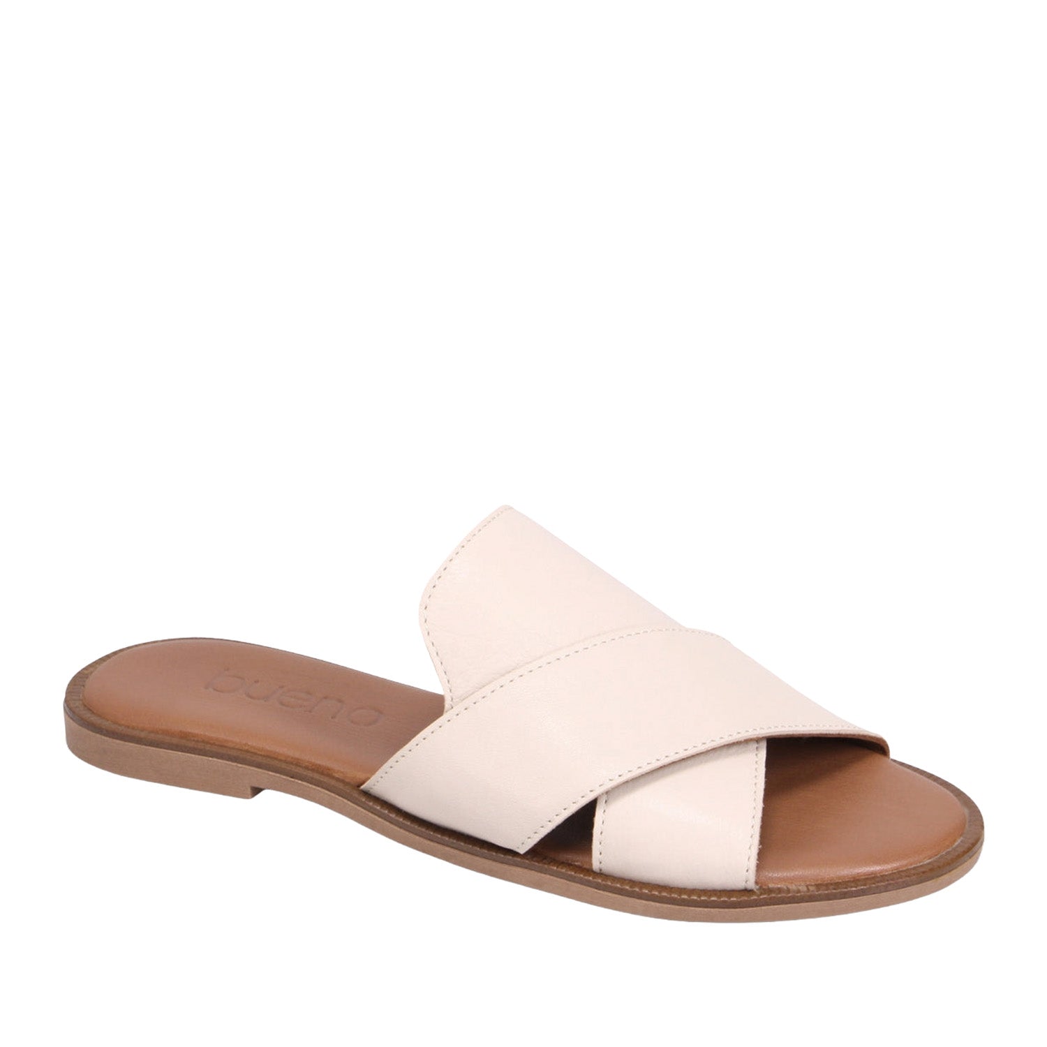 Bueno Women's Henna Slide Sandal in Cream
