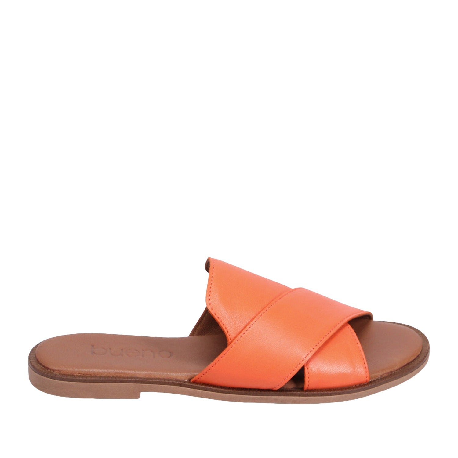 Bueno Women's Henna Slide Sandal in Sunset