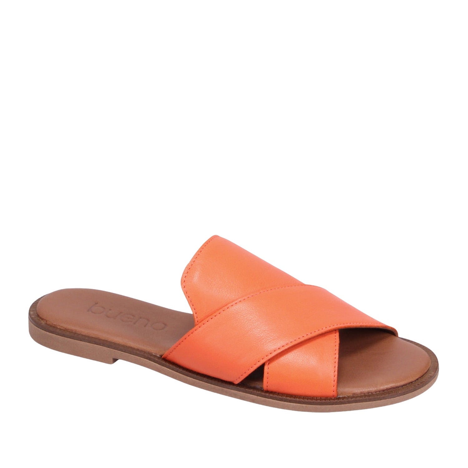Bueno Women's Henna Slide Sandal in Sunset
