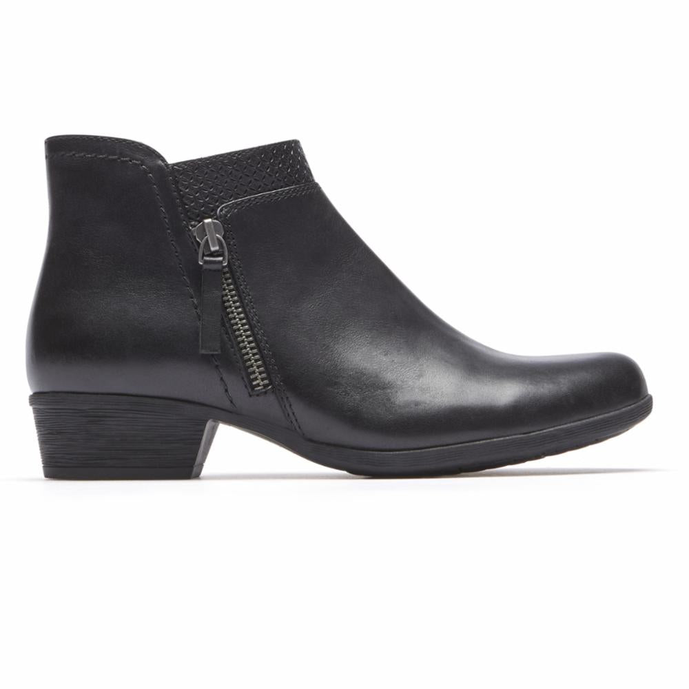 Bottines Carly pour femme de Rockport, noires, taille M