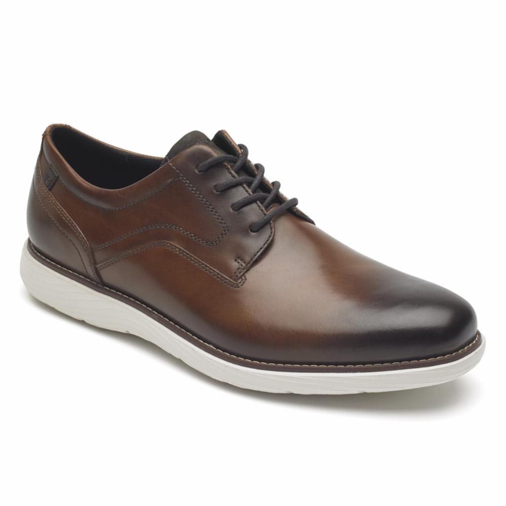 Rockport  Men's Garett Plain Toe Brown M
