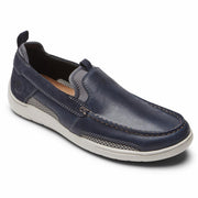 Mocassins Fitsmart pour homme de Dunham, couleur D, bleu Fitsmart, pointure 2E
