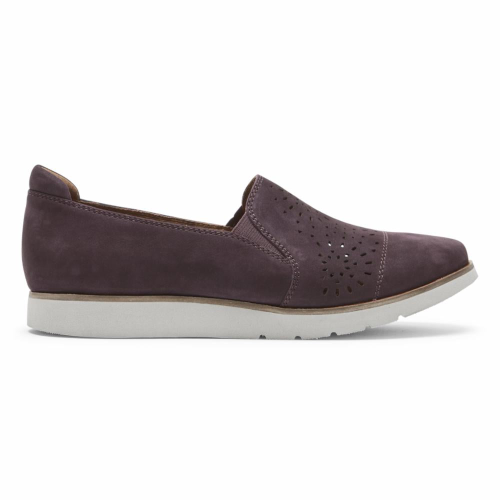 Chaussures Cobb Hill pour femmes, modèle Gore Slip-On Laci, violettes, taille M