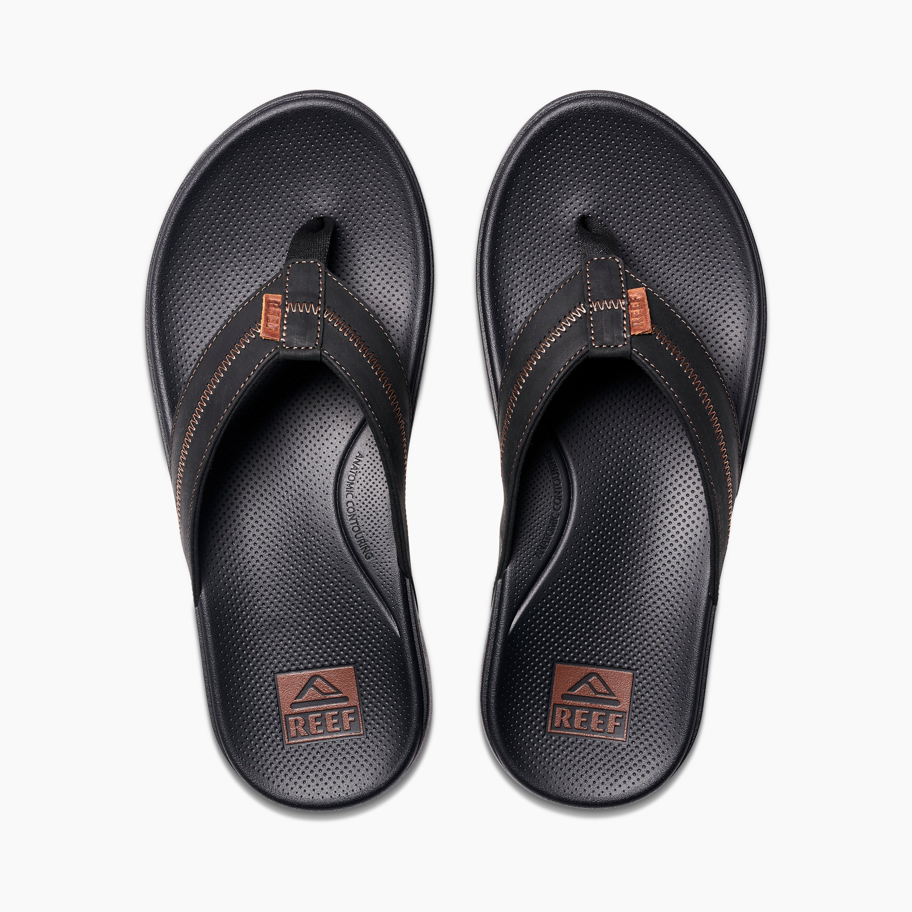 Reef Men's Cshn Phantom 2.0 Le  In Black/Coffee M