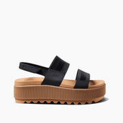 Reef Women's Water Vista Higher In Black/Tan M