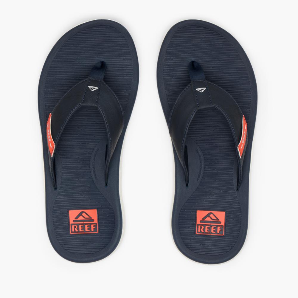 Reef Men's Reef Santa Ana In Navy/White/Orange M