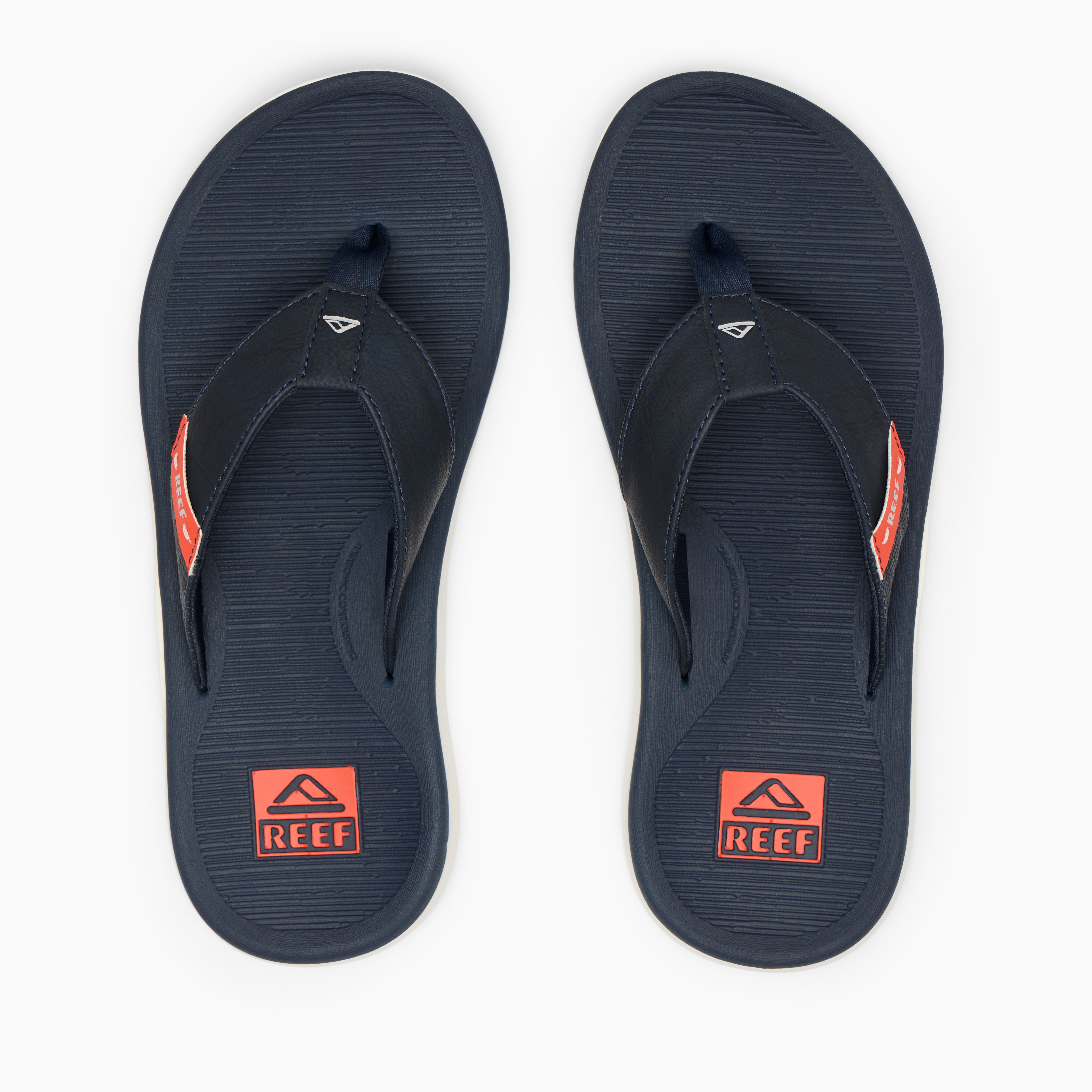 Reef Men's Reef Santa Ana  In Navy/White/Orange M
