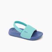 Reef Girl's' Little One Slide In Dusk/Aqua M