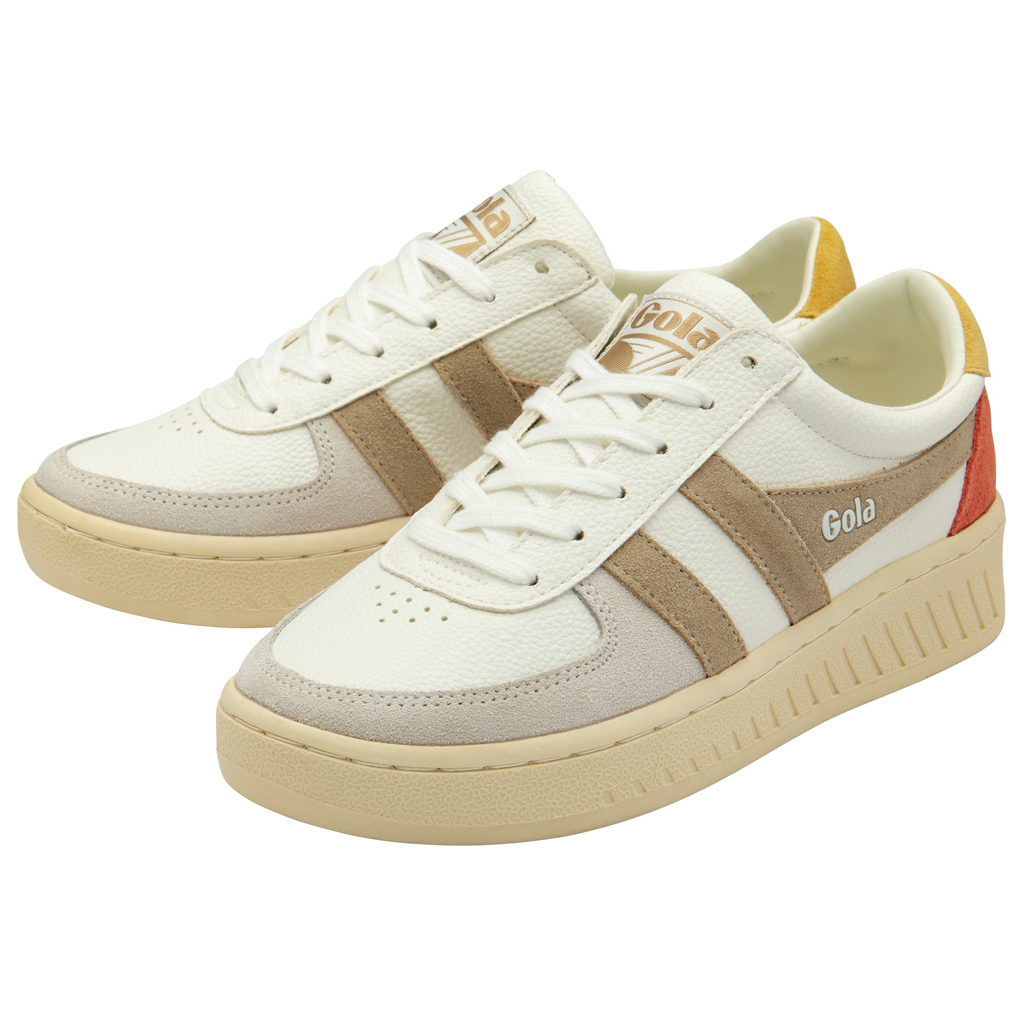 Gola Women's Grandslam Trident In White/Bone/Flax M