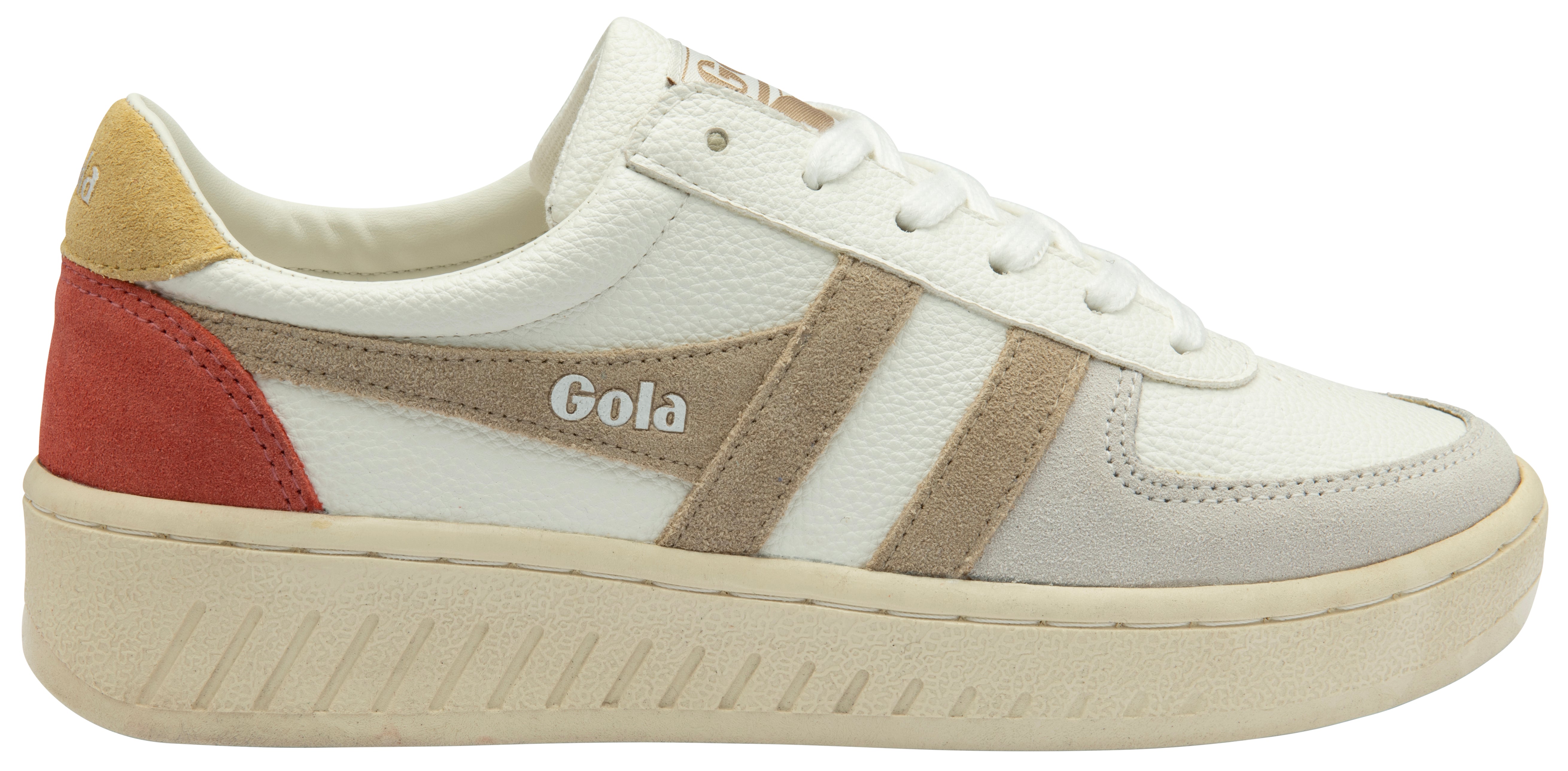 Gola Women's Grandslam Trident In White/Bone/Flax M