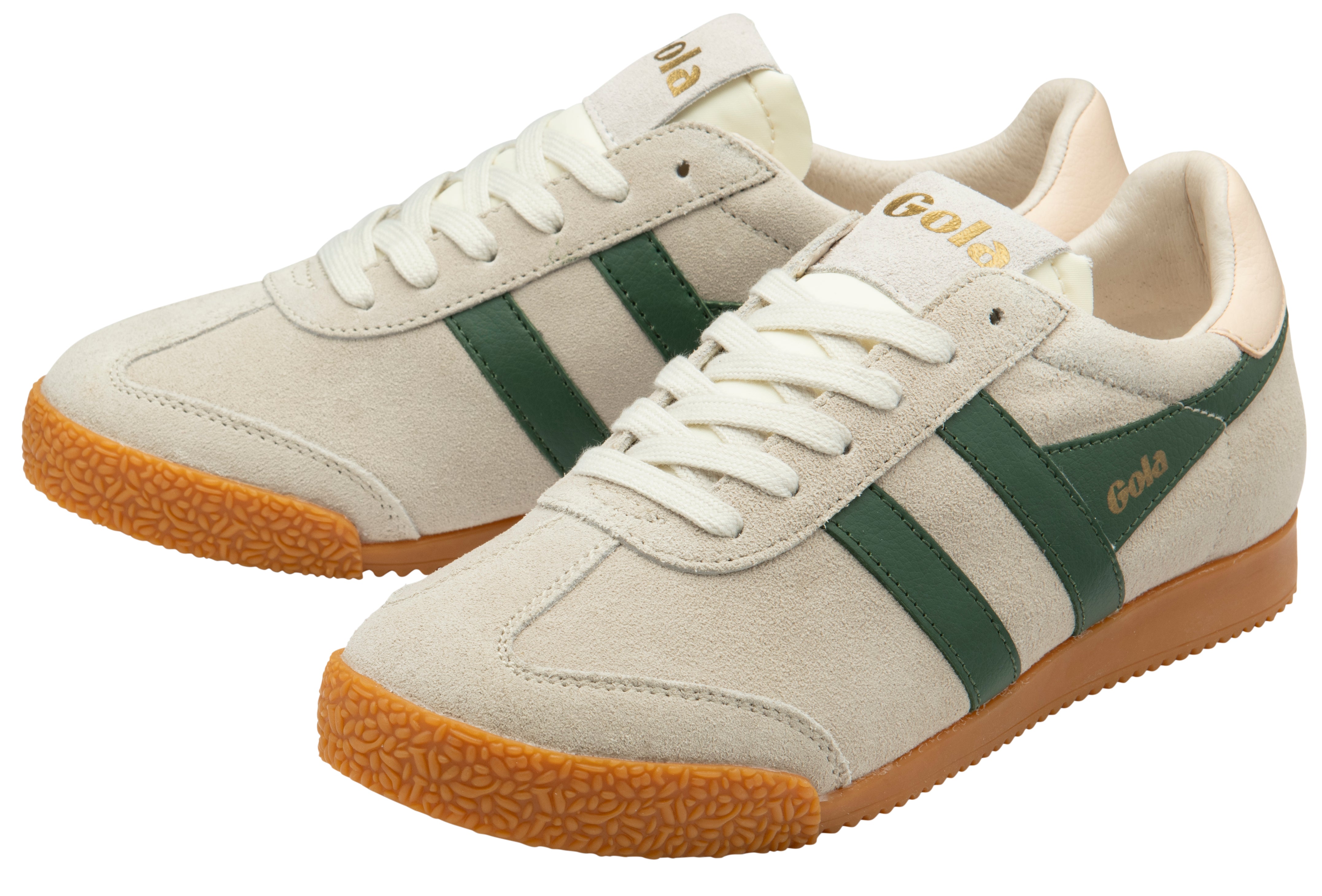 Gola Women's Elan Trainer In Wheat/Evergreen/Pearl M