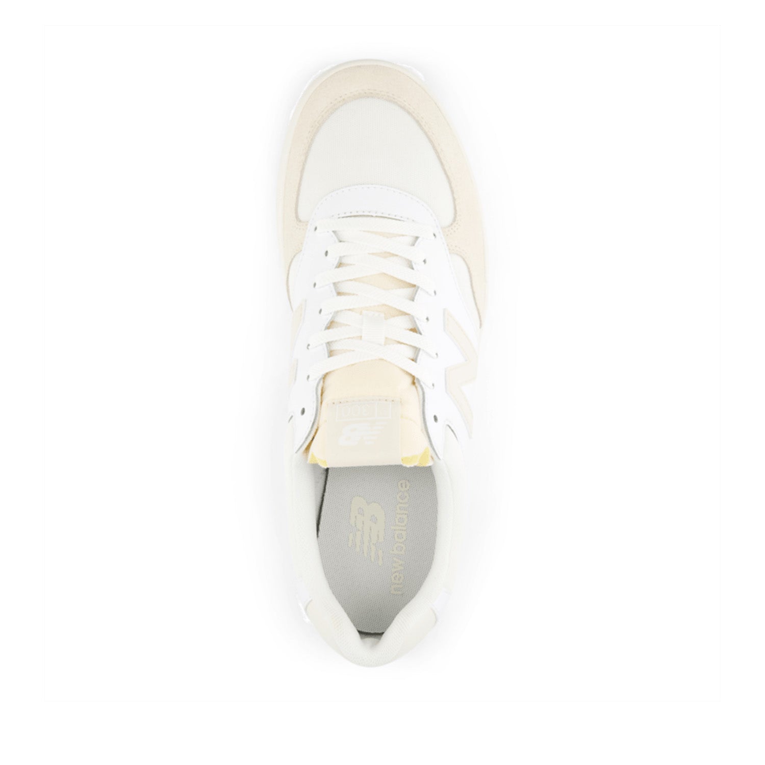 New Balance Men's 300 in White with Sea Salt and Linen