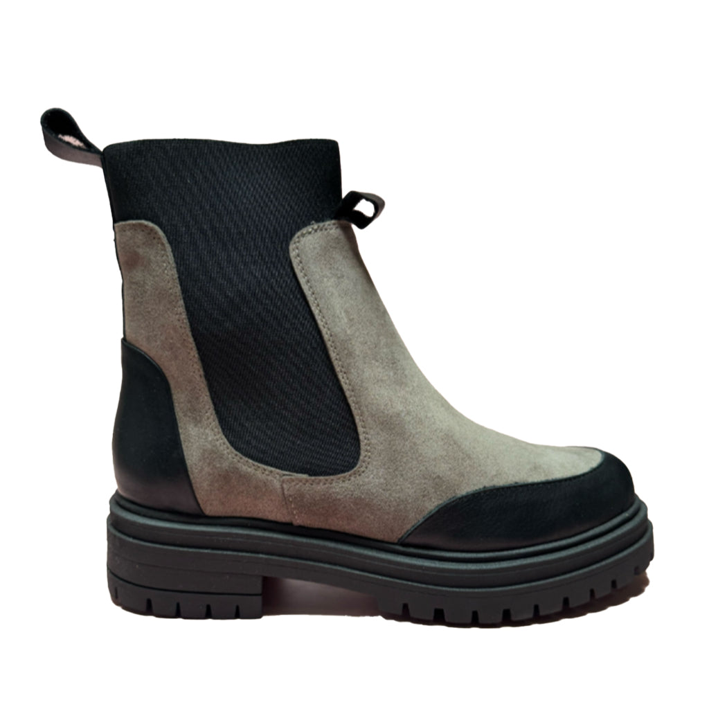 Bottes David Tyler LOU 044 pour femmes, coloris noir/gris