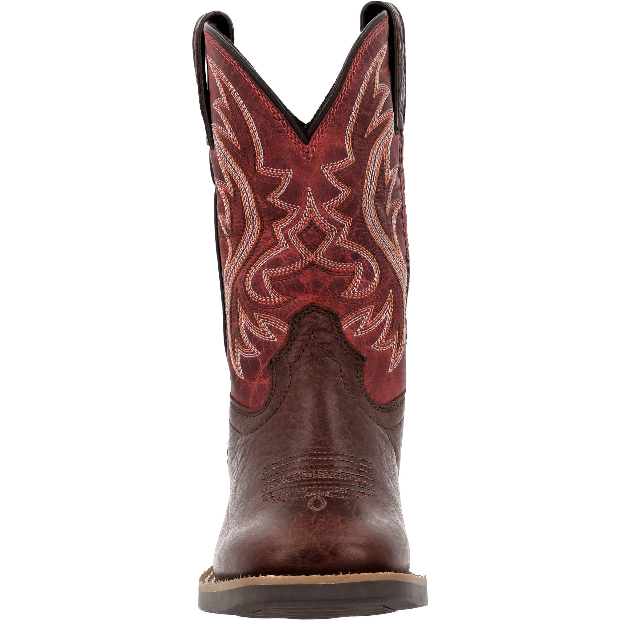 Durango Kids' Shyloh Big Kid 8" Square Toe In Mahogany/Dynamite M
