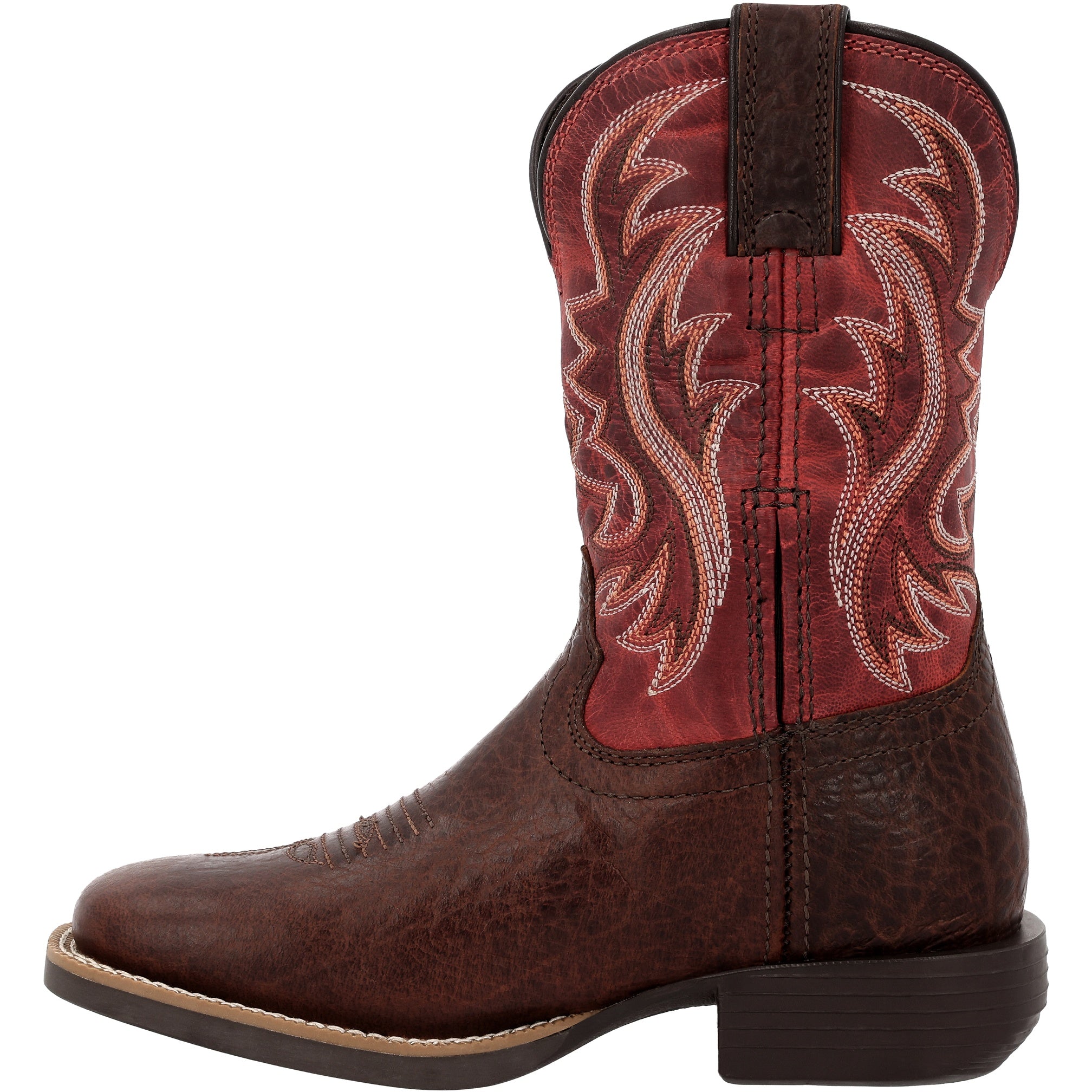 Durango Kids' Shyloh Big Kid 8" Square Toe In Mahogany/Dynamite M