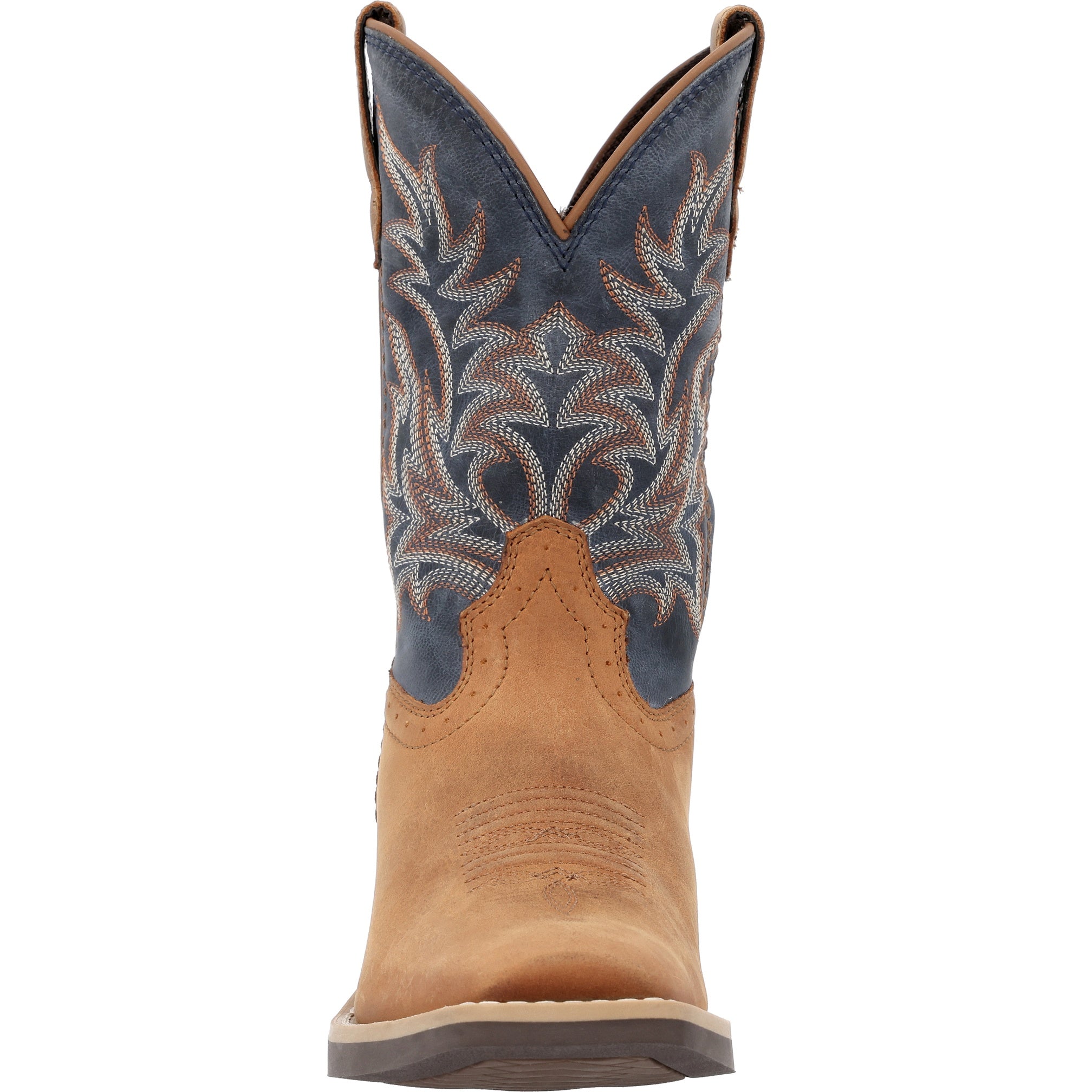Durango Kids' Shyloh Big Kid 8" Cutter Toe In Brown/Demin M