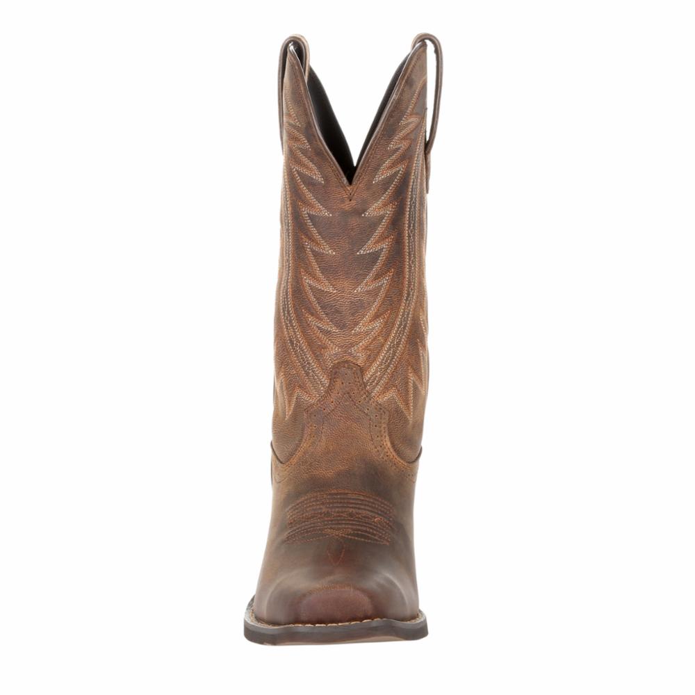 Bottes western Durango Rebel Frontier S 12 pouces pour homme, marron