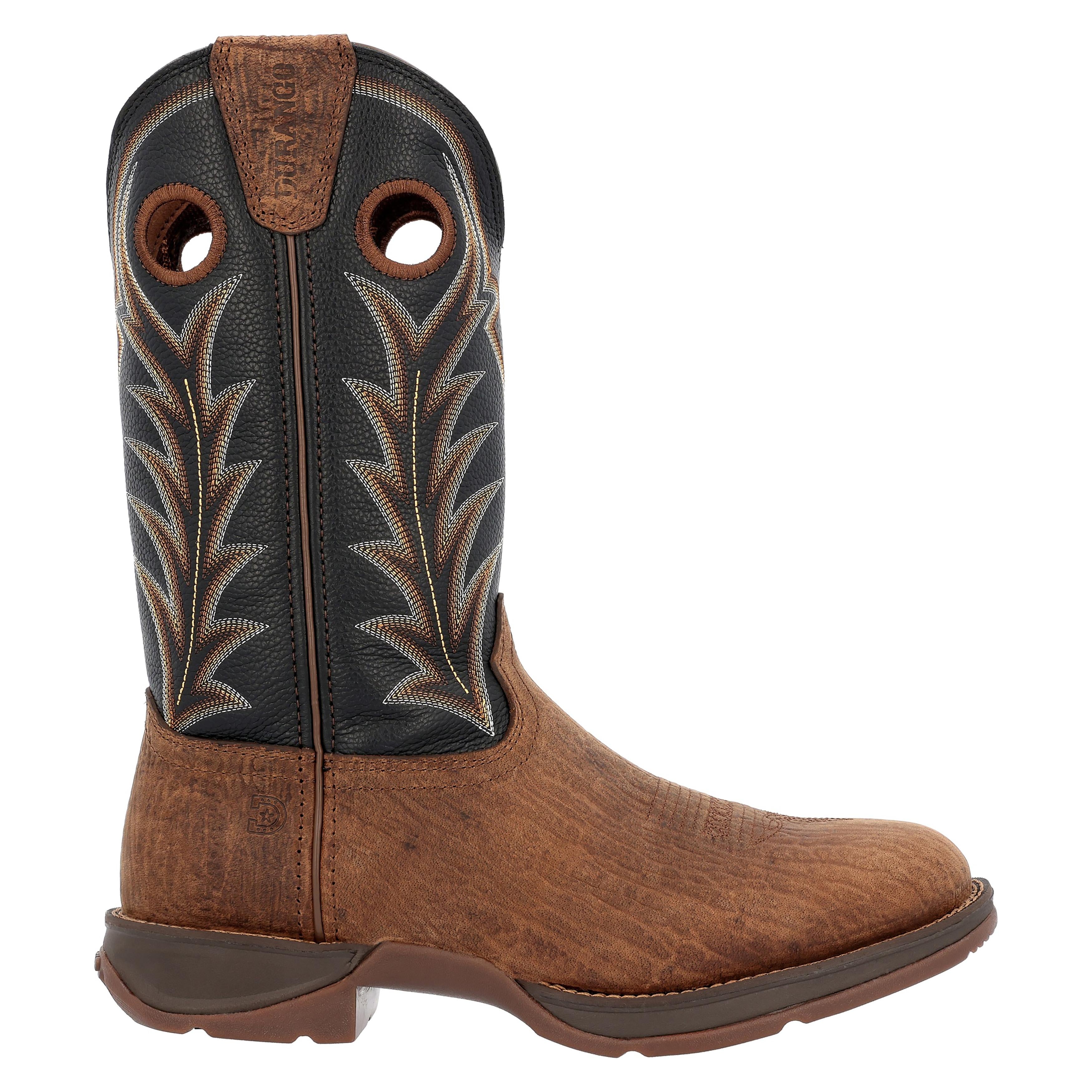 Bottes western Durango Rebel S 12 pouces pour homme, marron Rebel, taille M