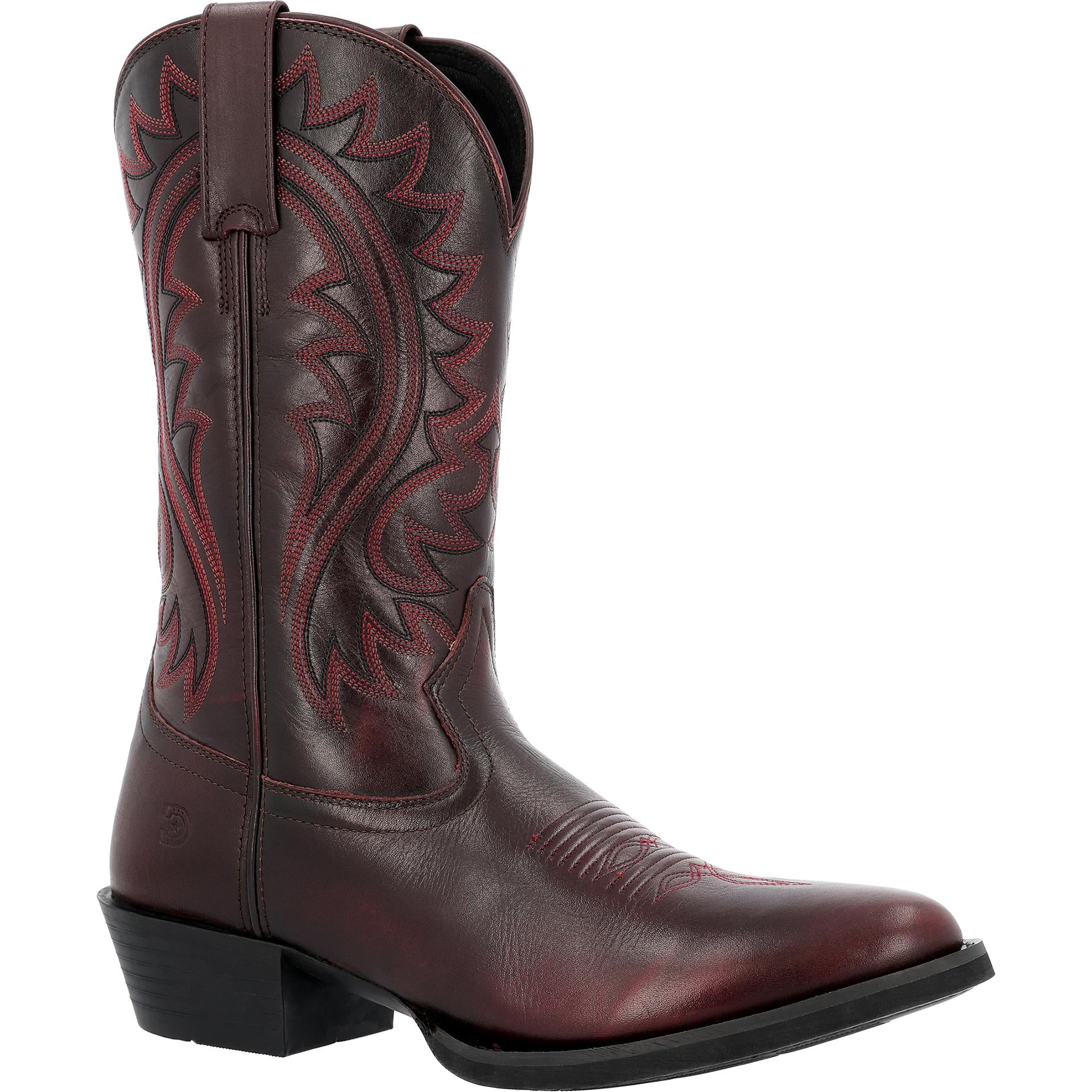 Bottes western Durango Shyloh S 12 pouces pour homme, couleur bordeaux M