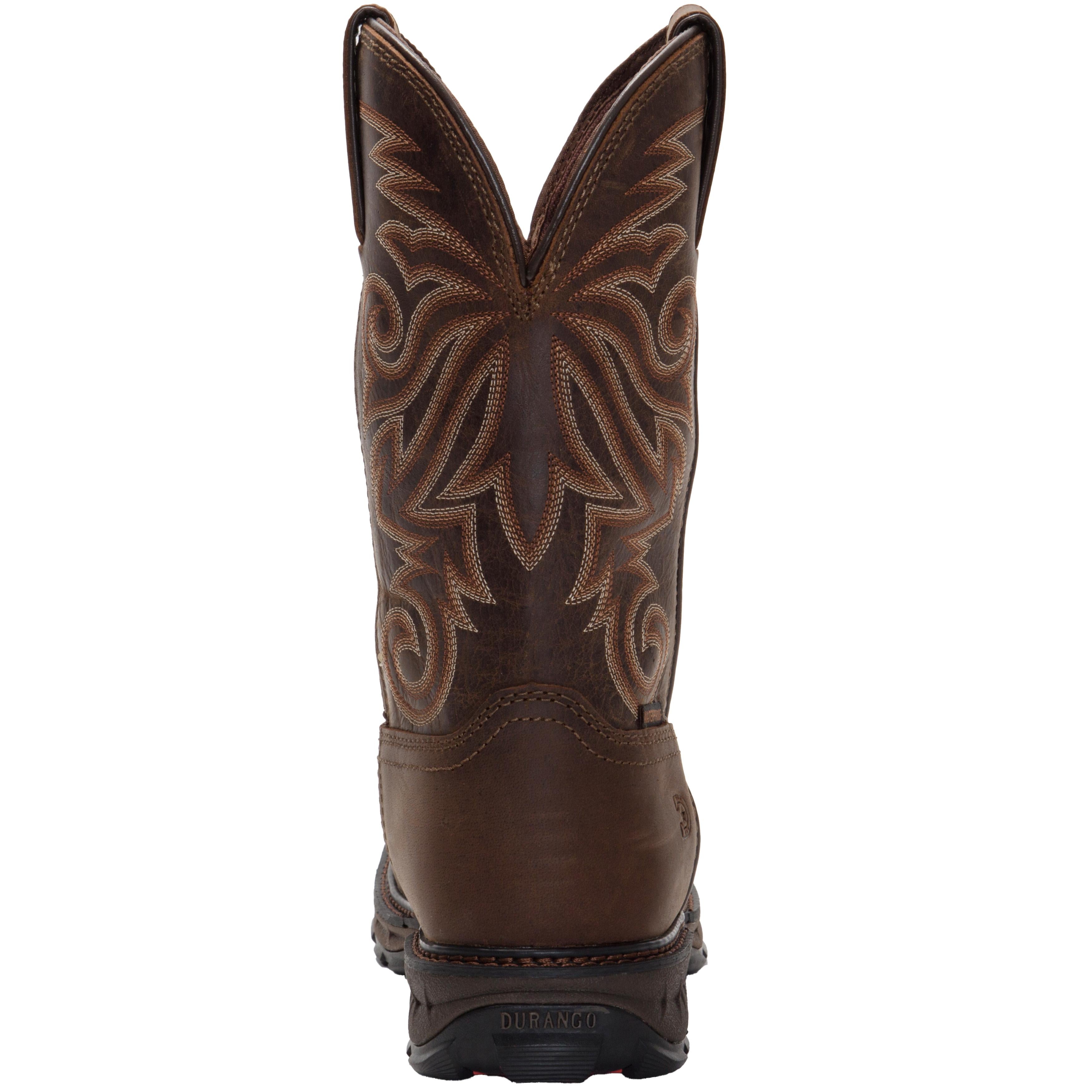 Chaussures de protection Durango Maverick XP CSA S 11 pouces pour homme, imperméables, à embout en acier, marron, W