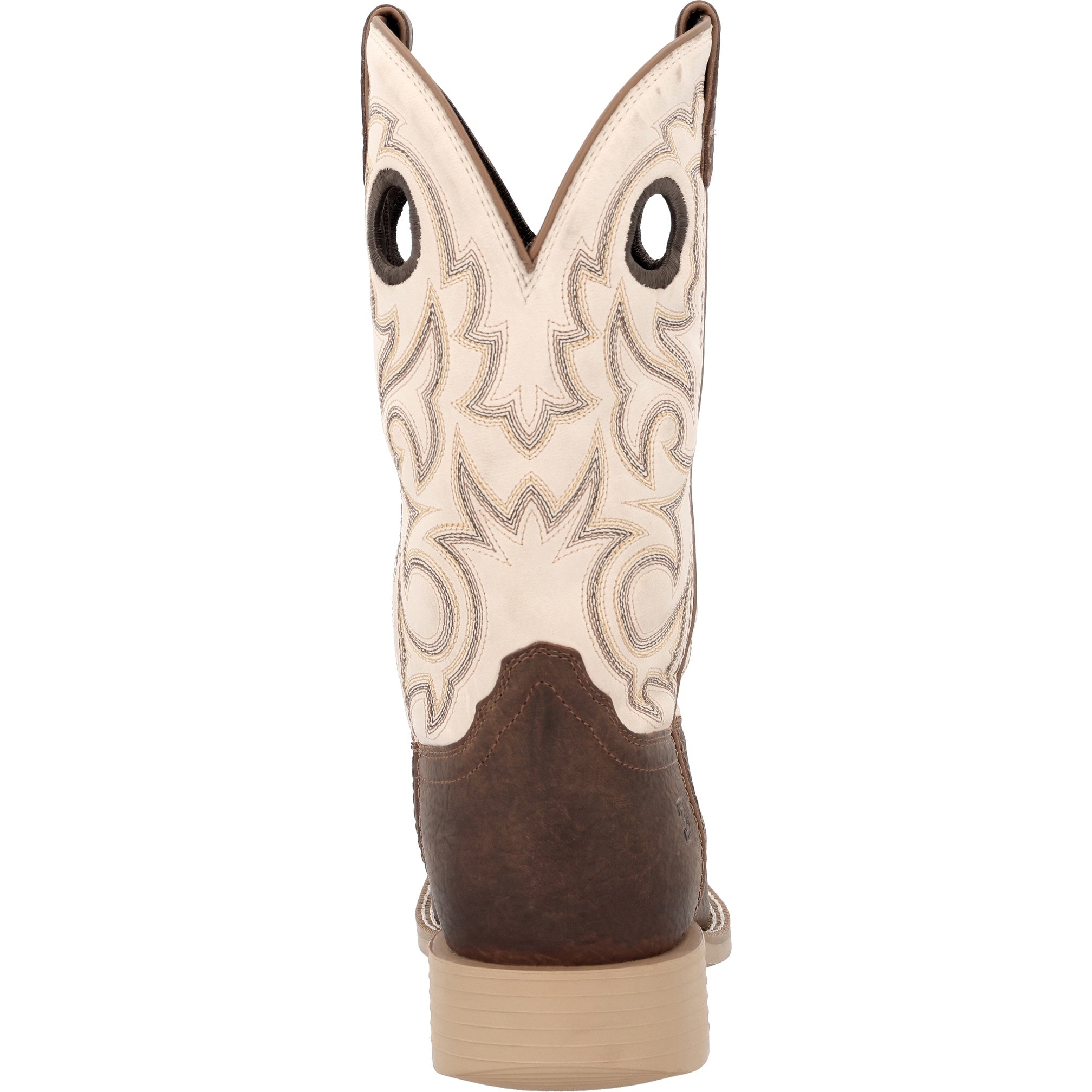 Durango Men's Shyloh 11" Square Toe Pullhole In Brown/Cream W