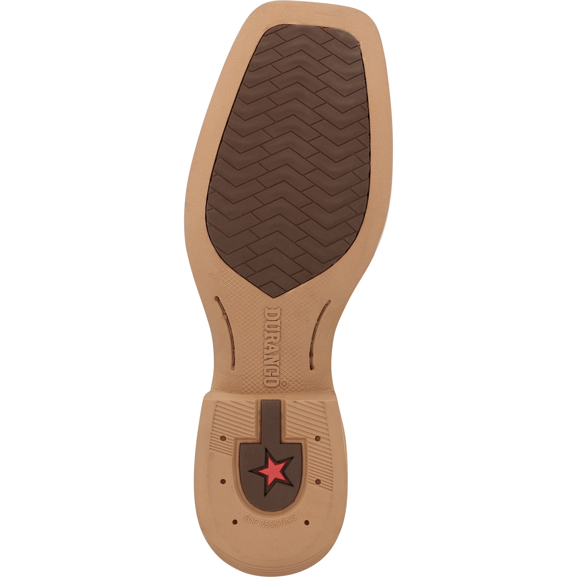 Durango Men's Shyloh 11" Square Toe Pullhole In Brown/Cream W