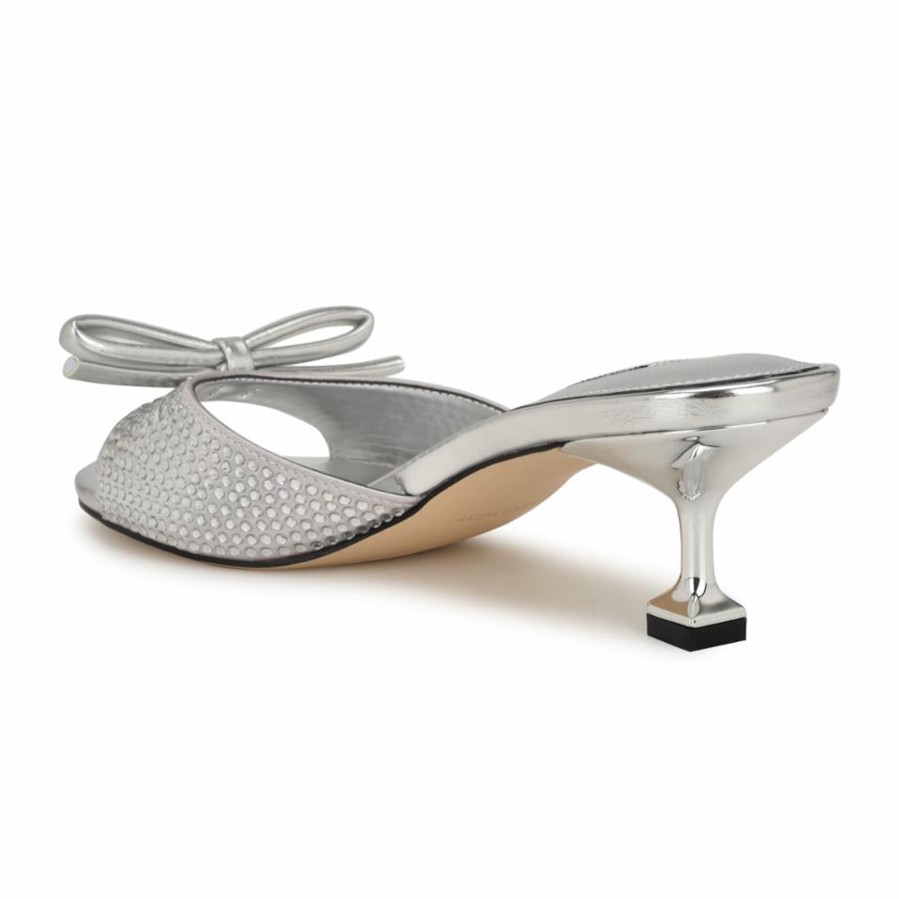 Nine West Women's Delly2 Silver M