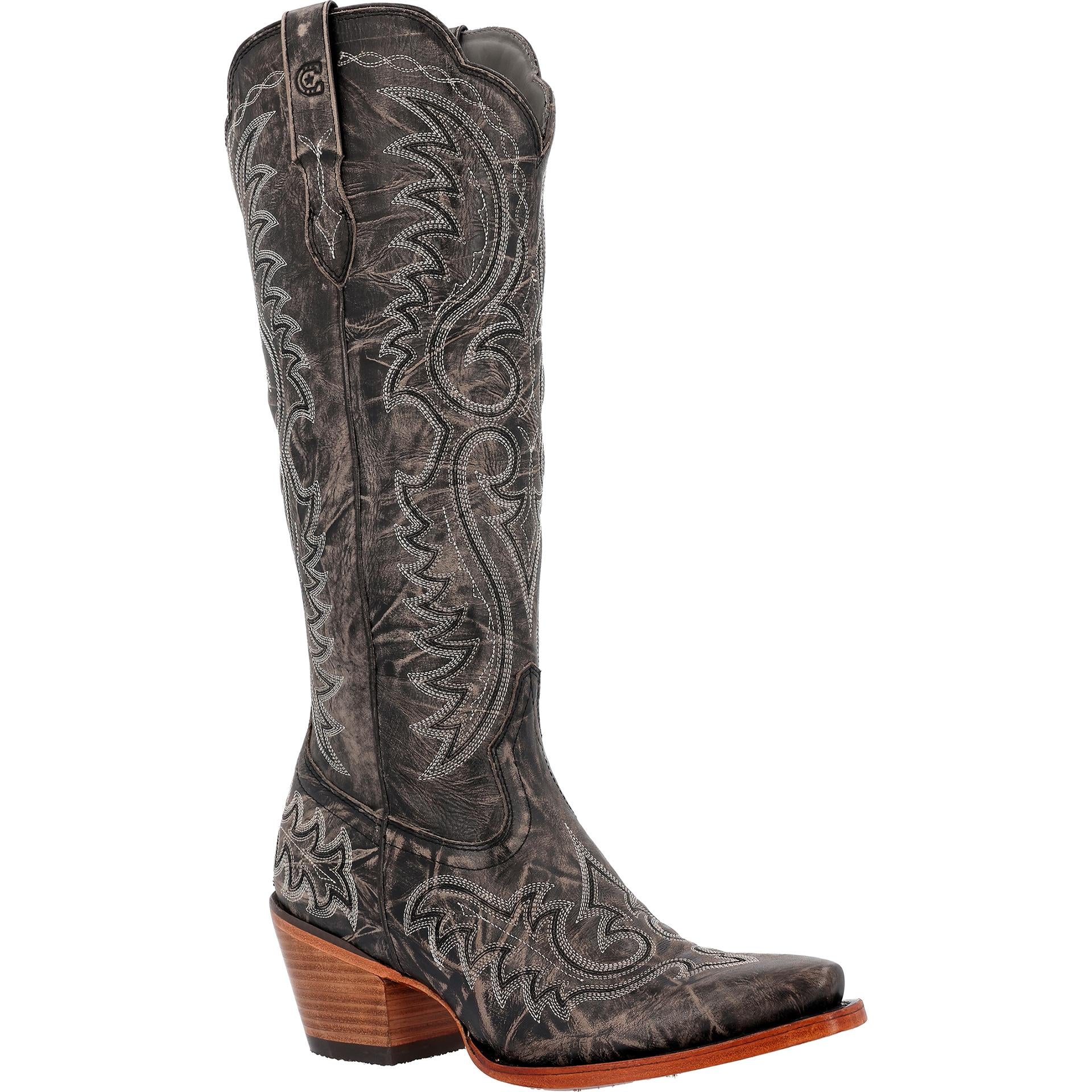 Bottes de style western Durango Crush S 16 pour femmes, noires, taille M