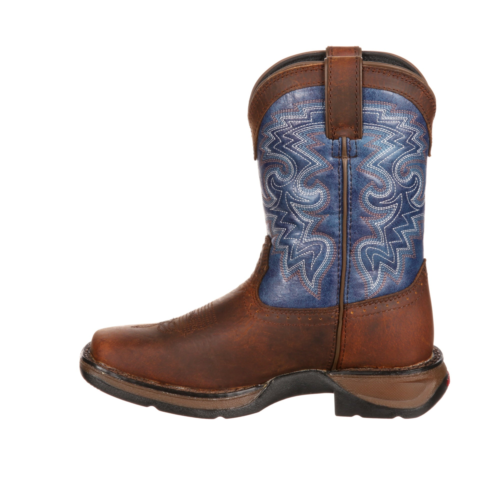 Durango Kids' Lil Rebel Pro Big Kid 8"  Western Boot In Dark Brown M