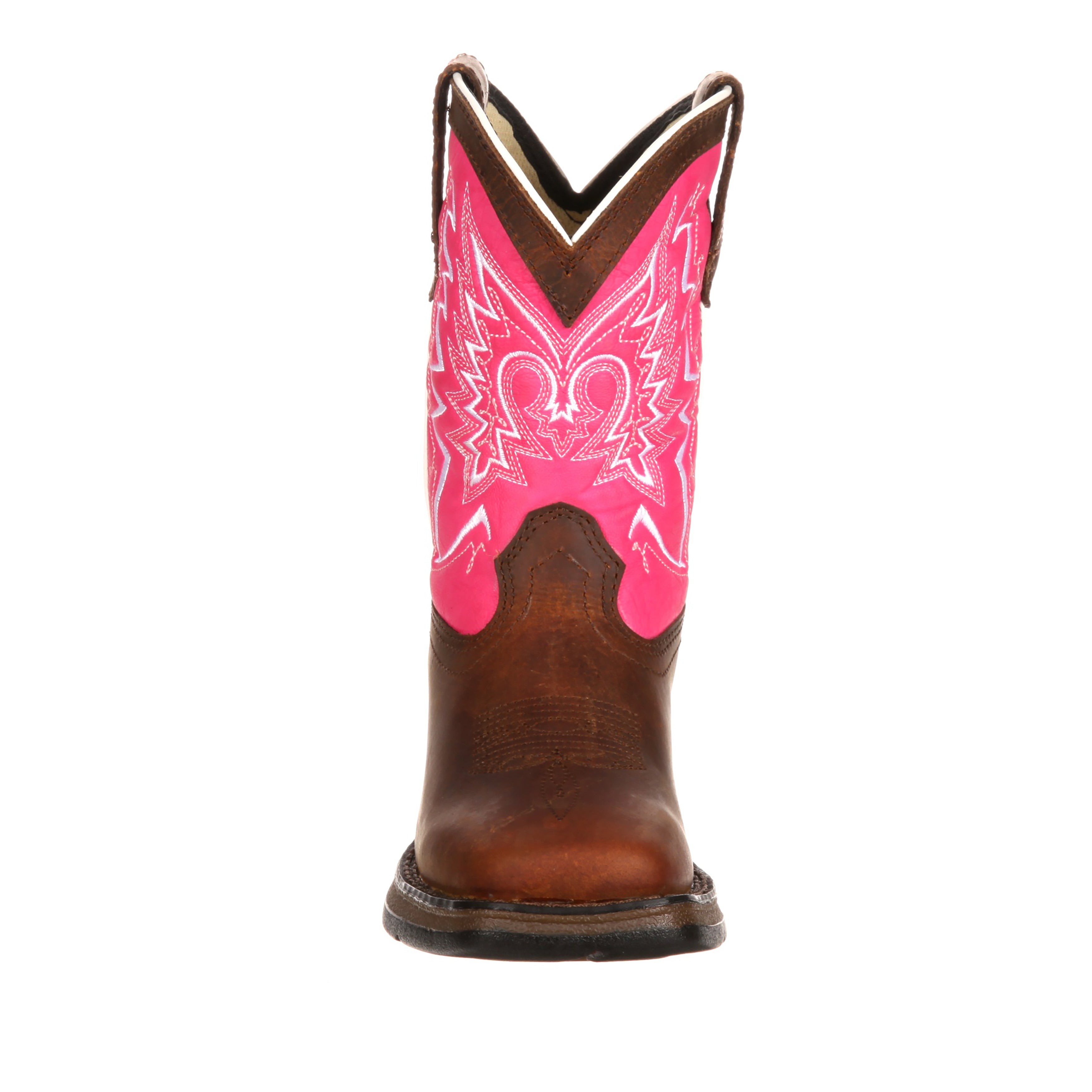 Durango Kids' Lil' Rebel Little Kid 8"  Western Boot In Brown M