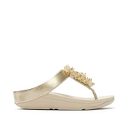 Fitflop Women's Fino Bead-Cluster Toe-Post Sandals in Platino