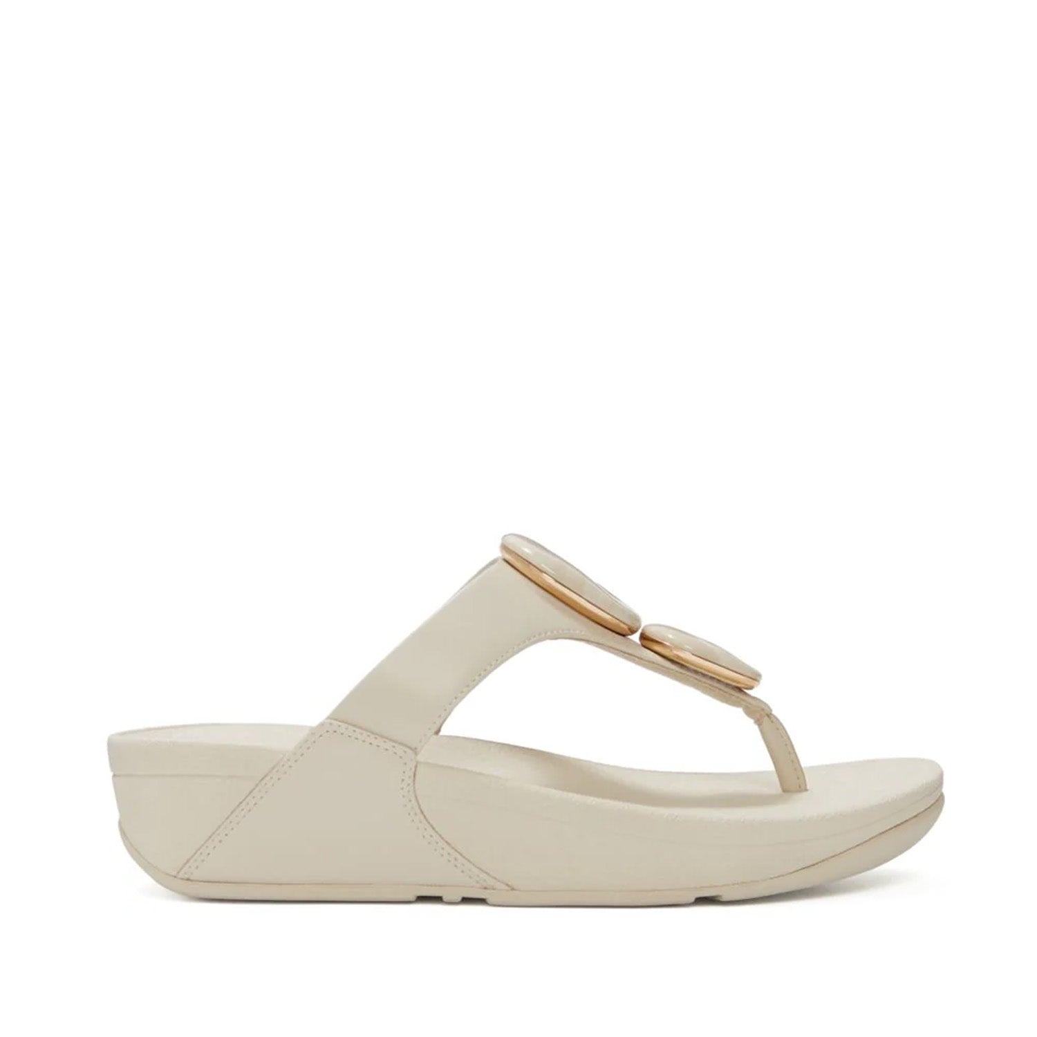Fitflop Women's Lulu Marbled-Stone Toe Post in Paris Beige
