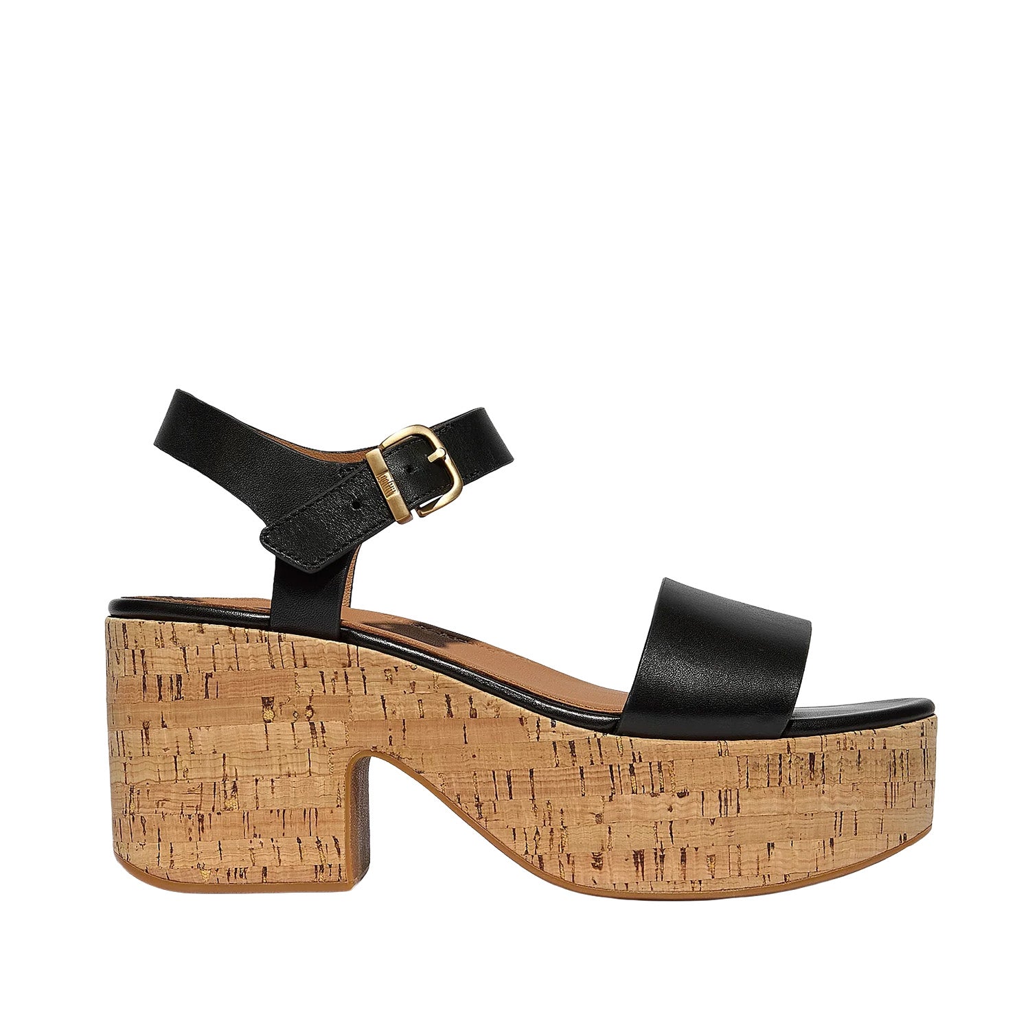 Fitflop Women's Platfforms Heel Ankle Strap Sandals in Black