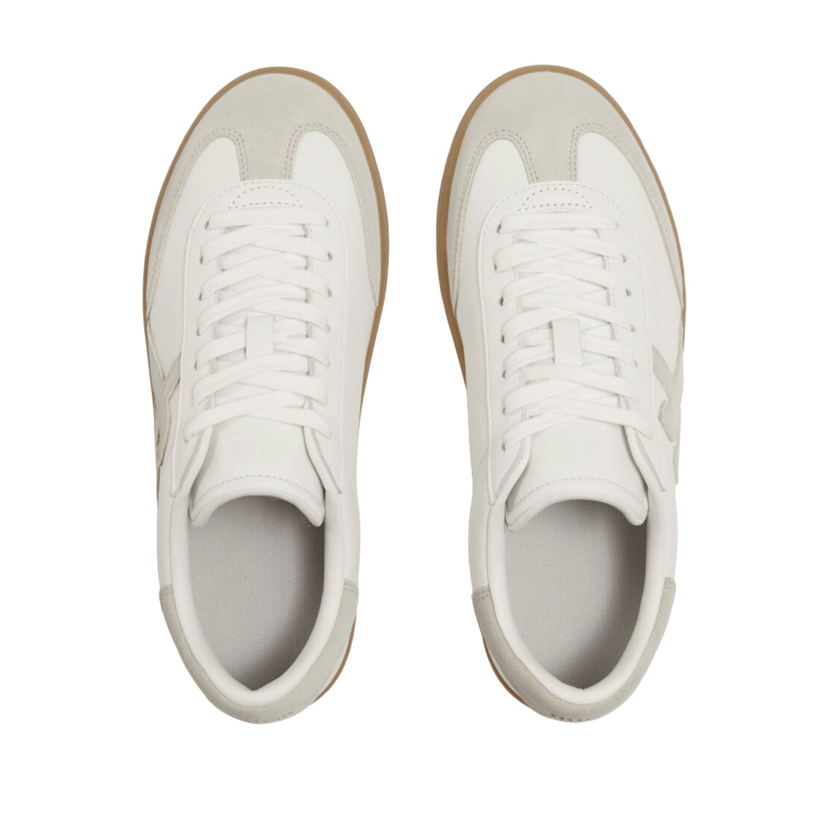 Fitflop Women's The Dash T-Toe Leather/Suede Trainers in Urban White Mix