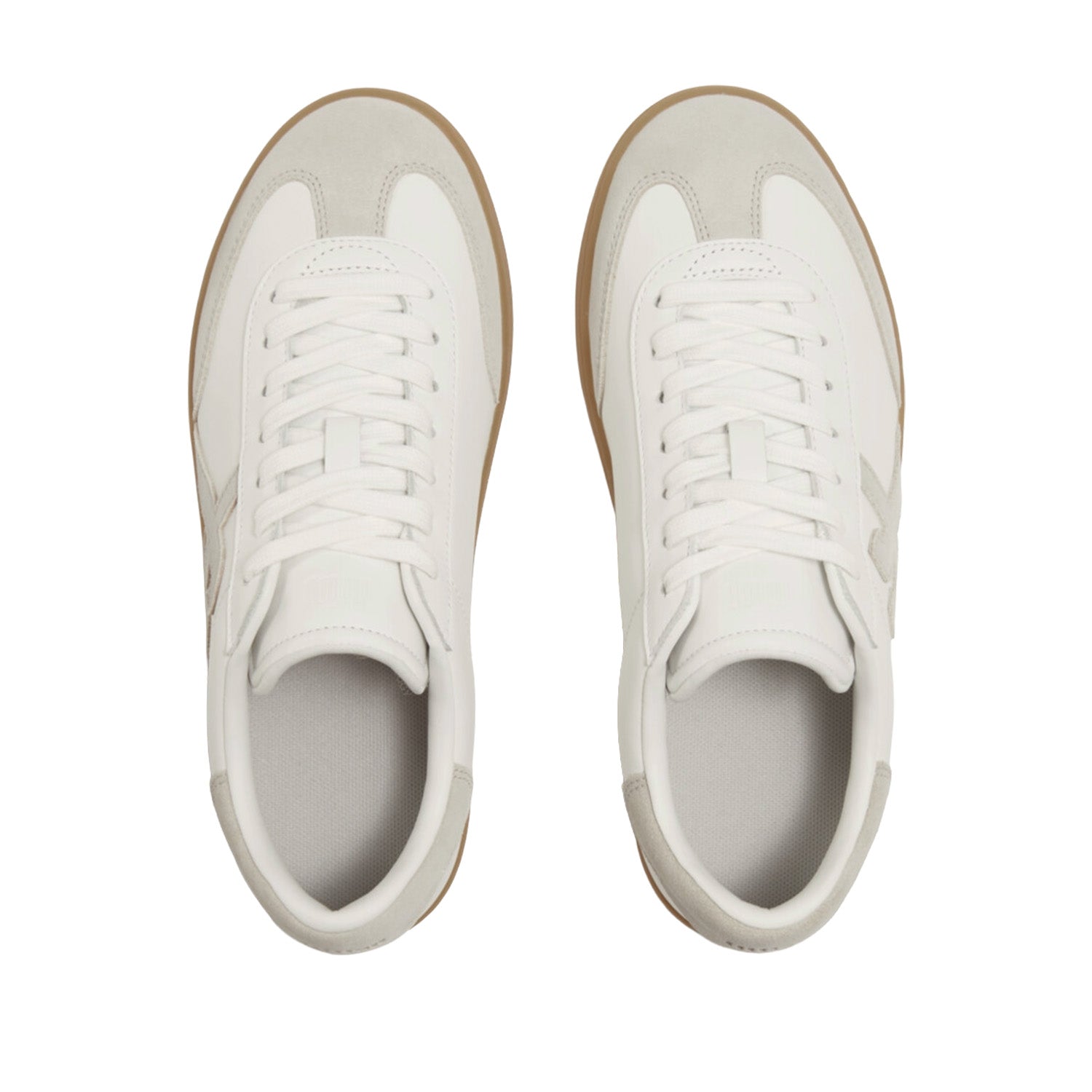 Fitflop Women's The Dash T-Toe Leather/Suede Trainers in Urban White Mix