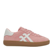 Fitflop Women's The Dash T-Toe Suede Trainers in Pink/White