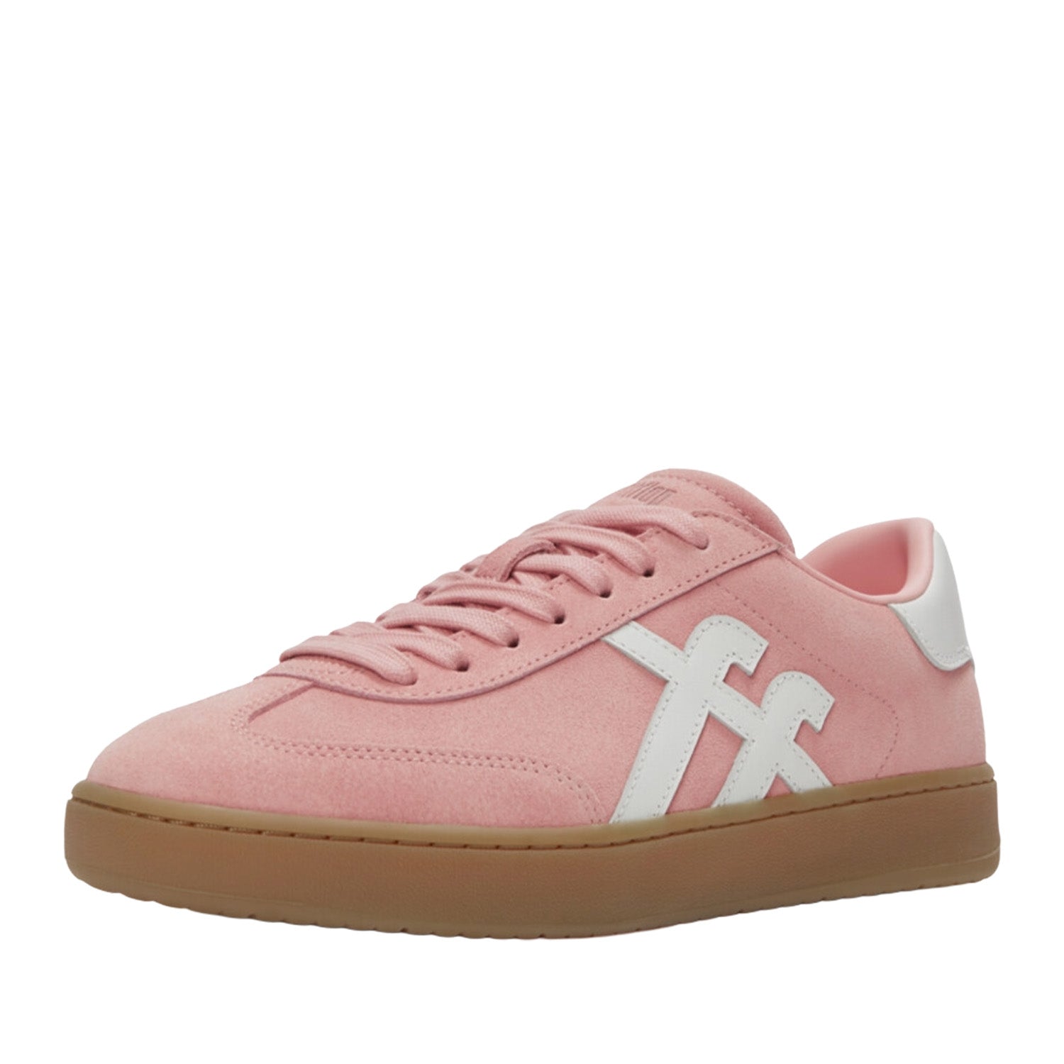 Fitflop Women's The Dash T-Toe Suede Trainers in Pink/White
