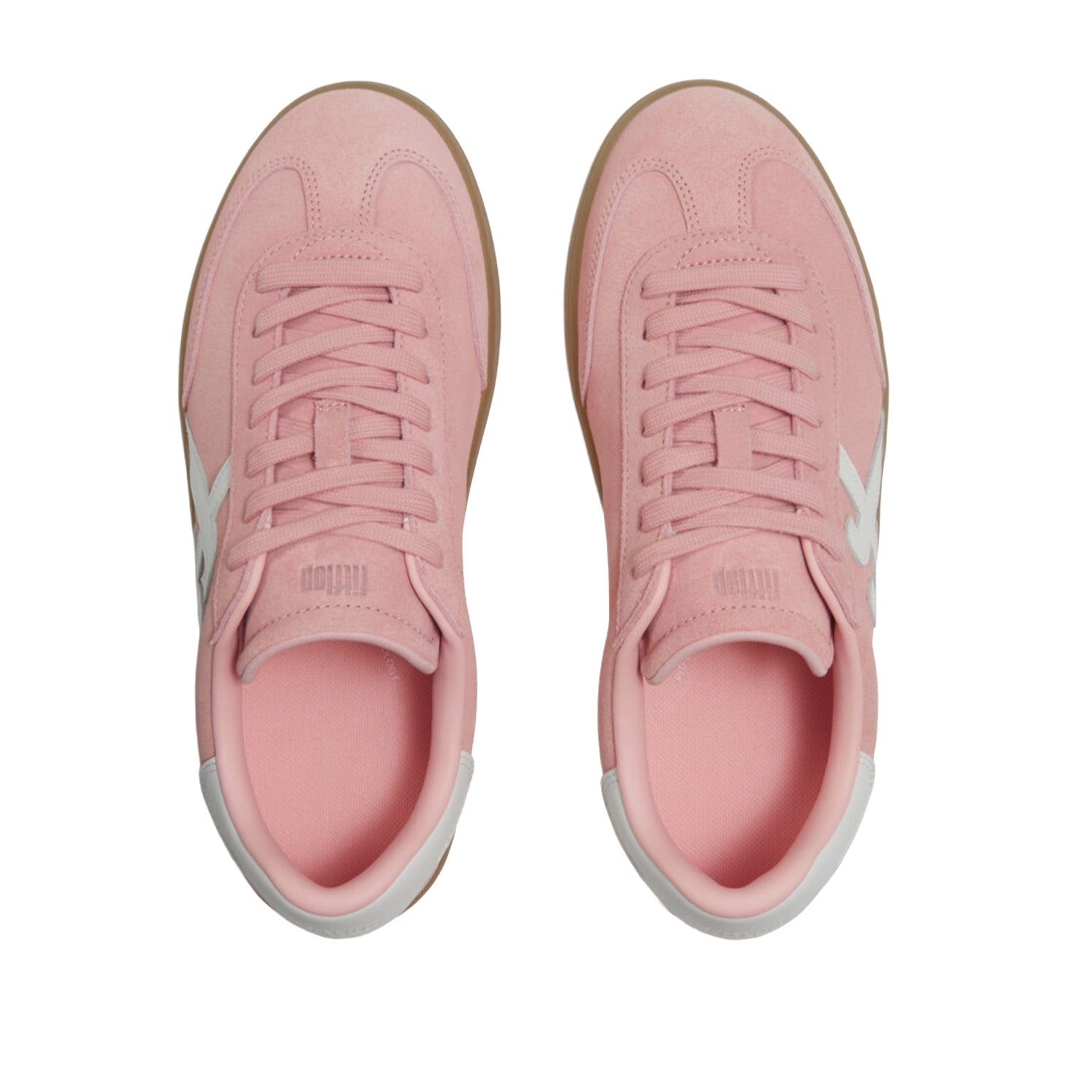 Fitflop Women's The Dash T-Toe Suede Trainers in Pink/White